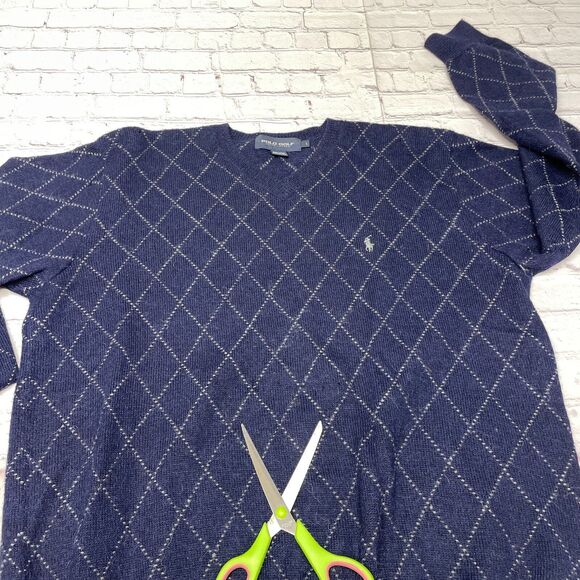 Vintage Polo Golf Ralph Lauren Men Alpaca Wool Blend Sweater Size Large M248 -6 - Picture 4 of 16